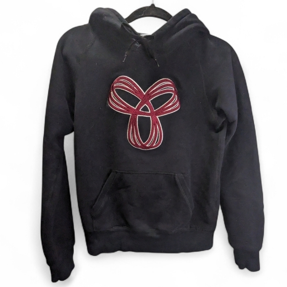 TNA Black Hoodie with Red Logo Y2K Size S